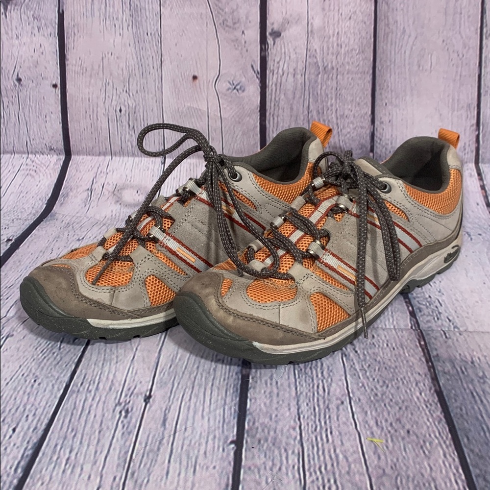 Chaco Womens Outcross Evo MJ Hiking Shoe Gray Orange Size 7.5 Outdoor Casual